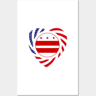 DC Murican Patriot Flag Series (Heart) Posters and Art